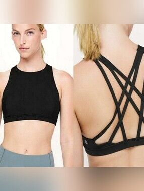 Lululemon Free To Be Serene Bra *High Neck, Black, Size 10